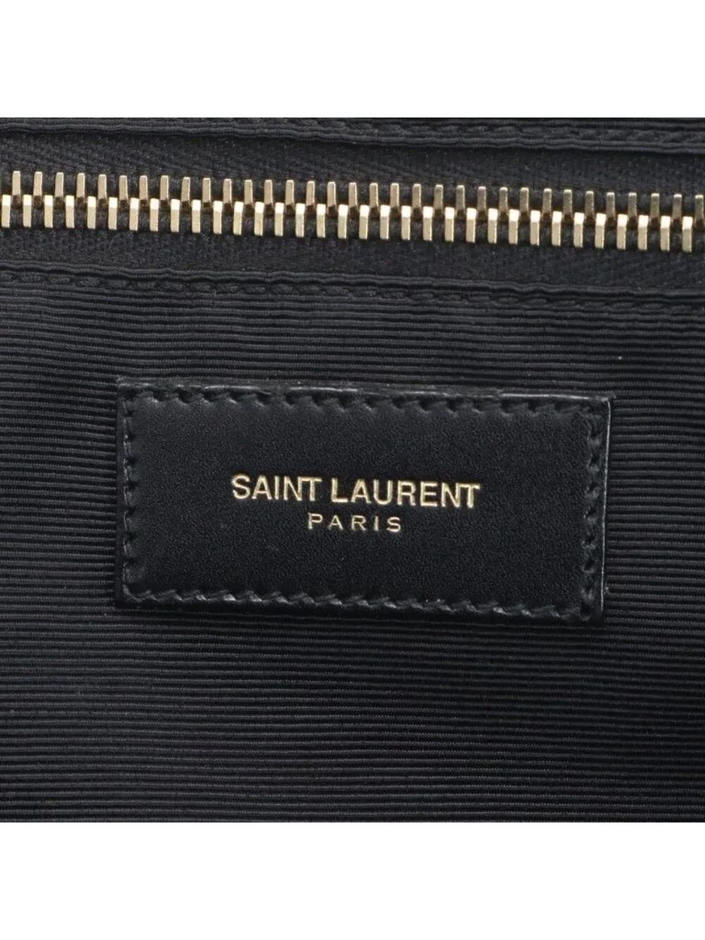 Saint Laurent Paris YSL Monogram All Over Pattern Leather Business Document